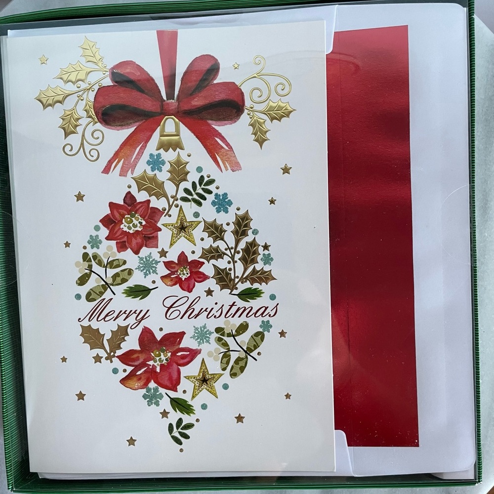 Christmas cards box of 18